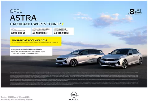 Katalog Opel w: Jastrzębie-Zdrój | Oszczędzaj teraz dzięki naszym ofertom | 2026-02-07T00:00:00.000Z - 2026-05-31T00:00:00.000Z