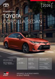 Katalog Toyota w: Jastrzębie-Zdrój | Spec corolla sd 2025 | 2025-01-01T00:00:00.000Z - 2026-12-31T00:00:00.000Z