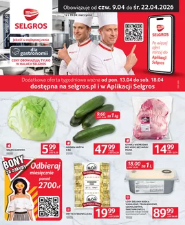 Katalog Selgros | Oferta dla gastronomii | 2026-04-09T00:00:00.000Z - 2026-04-22T00:00:00.000Z