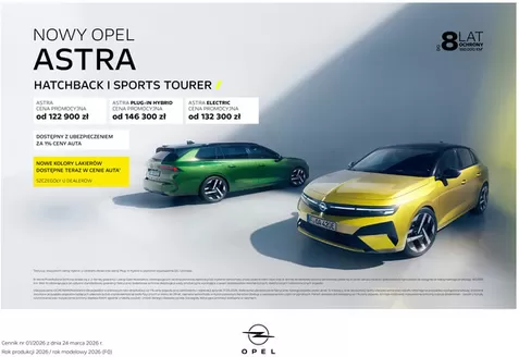 Katalog Opel w: Jastrzębie-Zdrój | Cennik Nowa Astra rp26 F0 03 04 26 | 2026-04-09T00:00:00.000Z - 2026-04-23T00:00:00.000Z