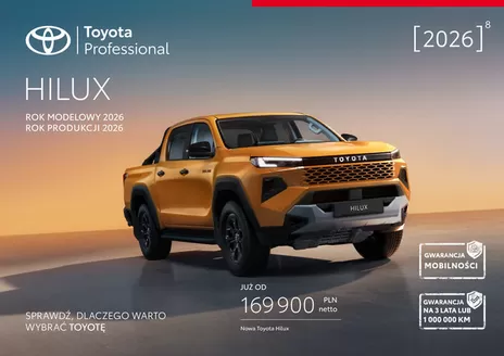 Katalog Toyota w: Jastrzębie-Zdrój | Spec hilux MY26 PY26 | 2026-01-01T00:00:00.000Z - 2026-12-31T00:00:00.000Z
